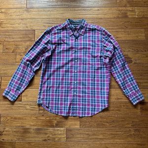 J Crew Tartan Purple Gingham Dress Shirt